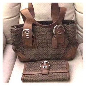 Coach purse and wallet
